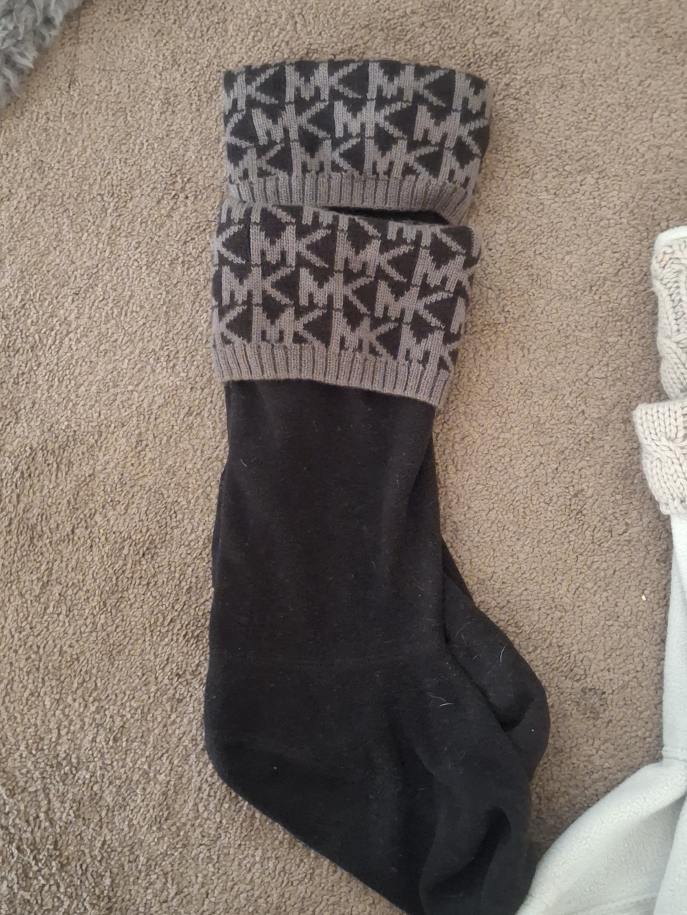 Hunter Logo Knit Cuff Black Knee-High Socks Bundle
